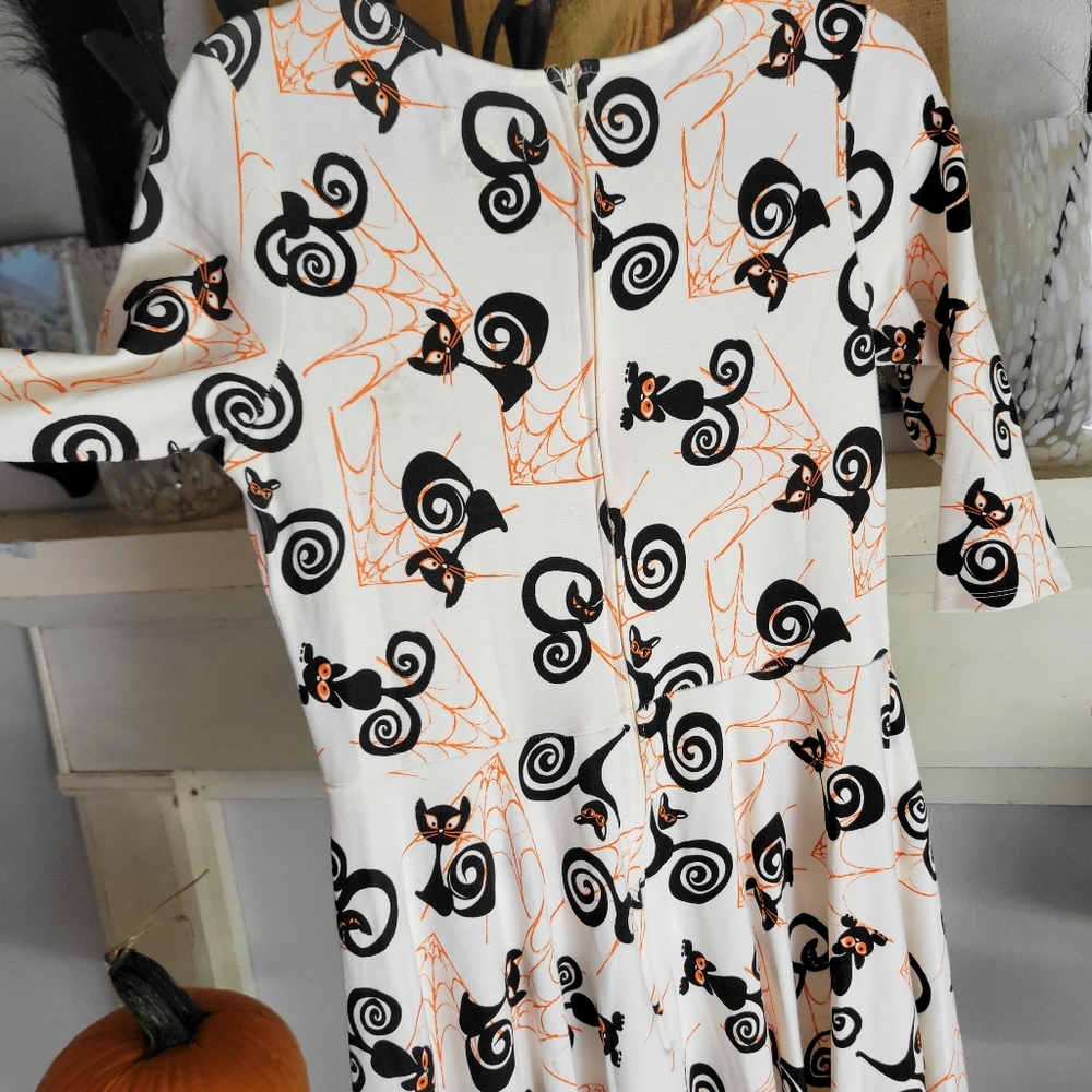UNIQUE VINTAGE Halloween Collection Fit And Flare Dress - Picture 9 of 11